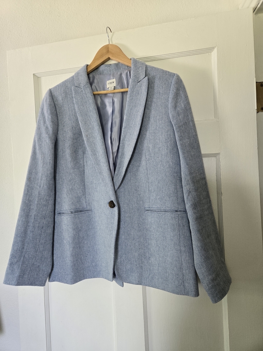 J. Crew Women’s Light Blue Single-Button Blazer